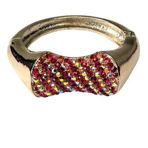 Red and Gold Cuff Bracelet